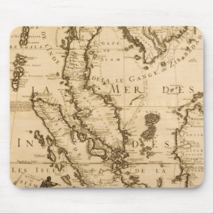 Antike Karte von Südostasien   1687 Mousepad