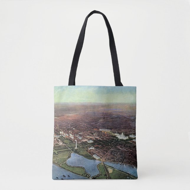Antike Karte von Washington DC und dem Potomac Riv (Vorderseite)