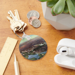 Antike Karte Washington DC und der Potomac River Schlüsselanhänger