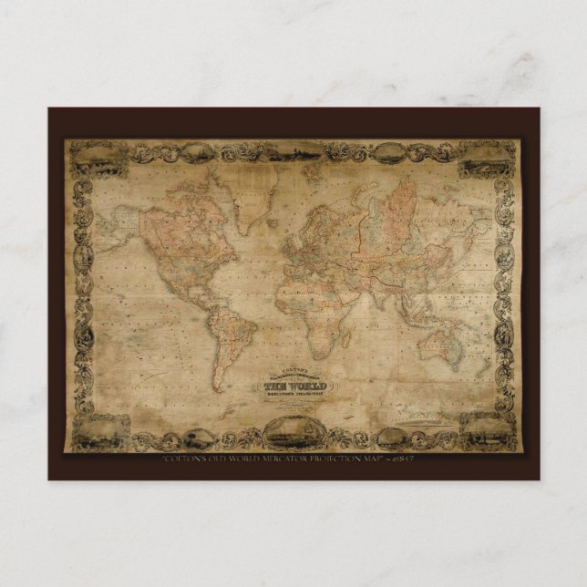 Antike Kartenserie Postkarte (Vorderseite)