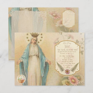 Antike katholische Gebetskarte Postkarte