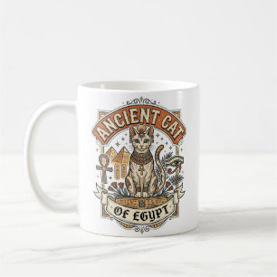 Antike Katze Ägyptens Katze Altes Ägypten Vintage Kaffeetasse