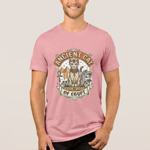 Antike Katze Ägyptens Katze Altes Ägypten Vintage Tri-Blend Shirt