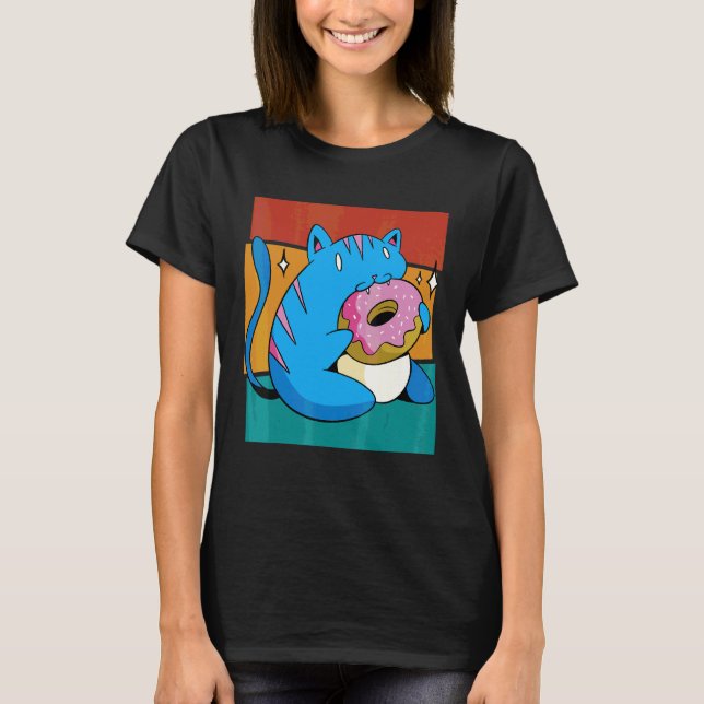 Antike Katzen-Donut T-Shirt (Vorderseite)