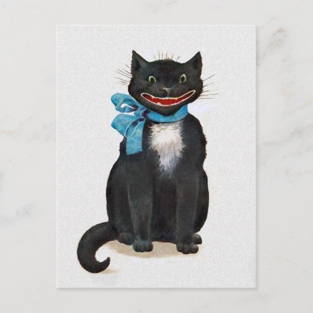 Antike Katzenpostkarte Postkarte (Vorderseite)