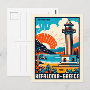 antike kefalonia griechenland reisesouvenirs postkarte