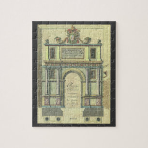 Antike Kirchenportal-Eingang Renaissance-Architekt Puzzle