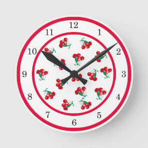 Antike Kirschen Wanduhr