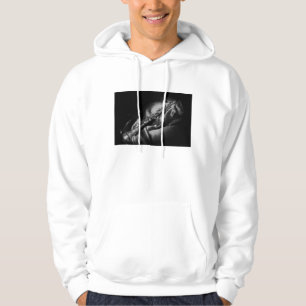 Antike Klarinette Stillleben, S/W Hoodie