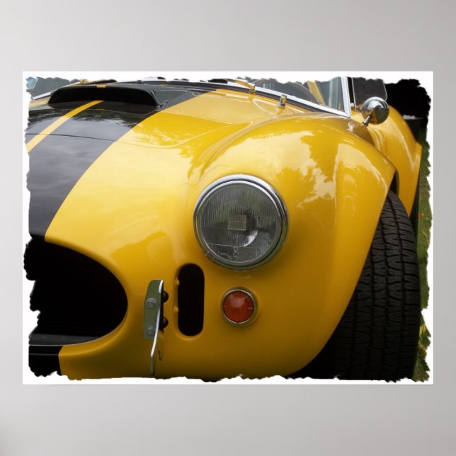 antike klassische Autoshow pic raw 015 Poster (Vorne)