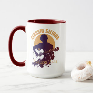 Antike Klassische Gitarre Kaffeetasse
