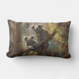 Antike Koala-Eukalyptuswald-Stimmungsbotanik Lendenkissen