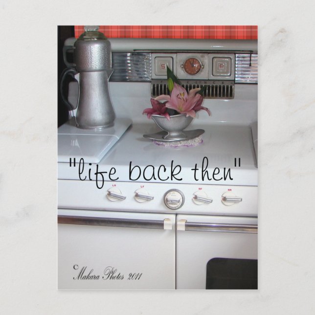 Antike - Kochherd Postkarte - #1 - anpassen (Vorderseite)