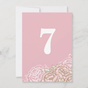 Antike Kohlrosen-Tischkarten Einladung