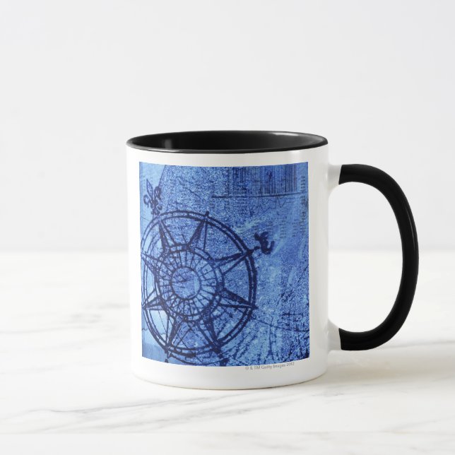Antike Kompass-Rose Tasse (Rechts)