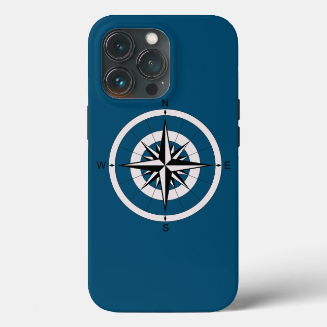 Antike Kompassrose Case-Mate iPhone Hülle (Rückseite)