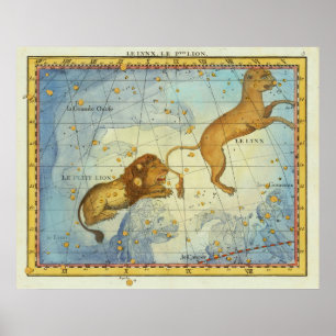 Antike Konstellation Leo Poster