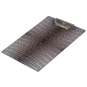 Antike Krokodilleder Klemmbrett
