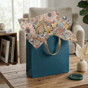 Antike Kunst im Jugendstil, feine Kunst, Blumengem Seidenpapier