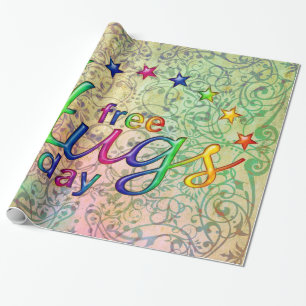 Antike Kunst Ornamente Muster + kostenlose Umarmun Geschenkpapier