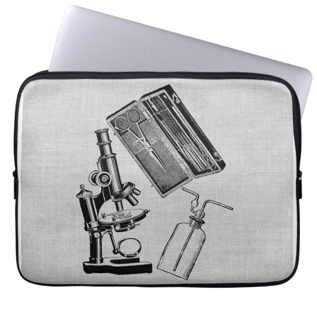 Antike Laborausrüstung Laptopschutzhülle (Vorderseite)