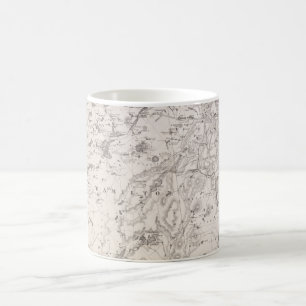 Antike Landkarte der Adirondacks New York Kaffeeta Kaffeetasse