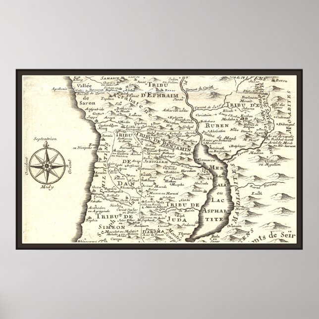 Antike Landstriche Israel, Jerusalem, Totes Meer Poster (Vorne)