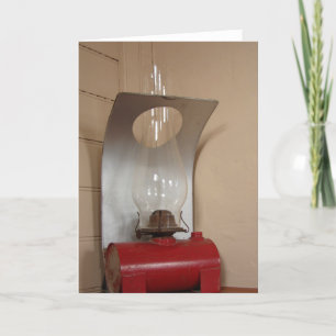 Antike Laterne im Zugdepot Karte