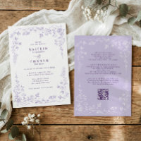 Antike Lavendel-französische Floral-Hochzeit