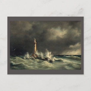 Antike Leuchtturm-Postkarte Postkarte