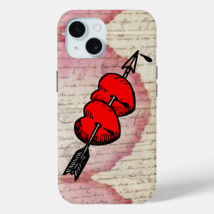 Antike Liebe Letter Hearts Arrow Ephemera Collage Case-Mate iPhone Hülle