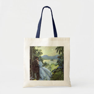 Antike Liebe und Romantik, romantische tropische A Tragetasche