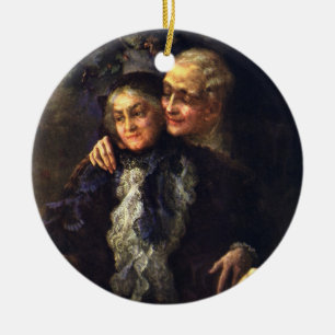 Antike Liebe und Romantik, romantische viktorianis Keramikornament