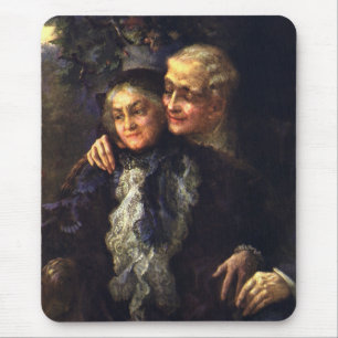Antike Liebe und Romantik, romantische viktorianis Mousepad