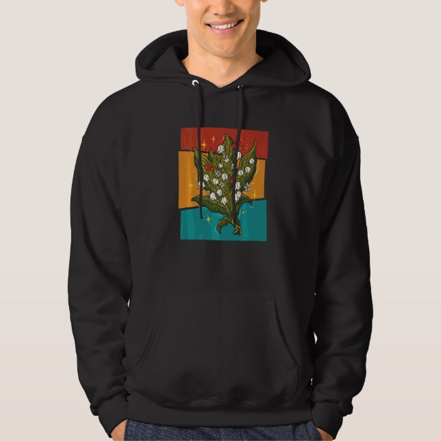 Antike Lilienblume Hoodie (Vorderseite)