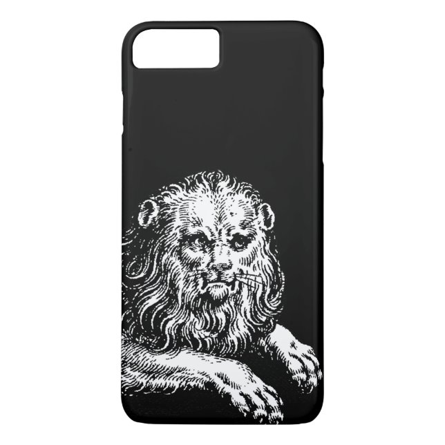 Antike Löwengravur Case-Mate iPhone Hülle (Rückseite)