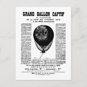 Antike Luftballons Postkarte