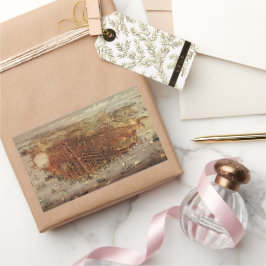 Antike Luftkarte von San Francisco, Kalifornien Rechteckiger Aufkleber