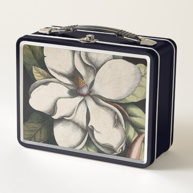 Antike Magnolie  Metall Brotdose (Vorderseite)