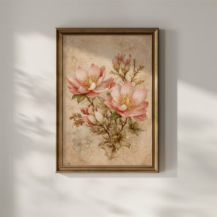 Antike Magnolie Poster