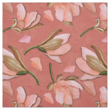 Antike Magnolienblüte auf staubigem Rosa