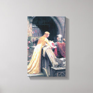 Antike Malerei der Ritterdame Leinwanddruck