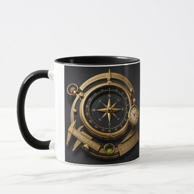 Antike maritim Kompass Navigationsinstrumente .. Tasse (Links)