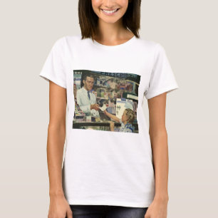 Antike Medizin, Apotheker und Mädchen in der Apoth T-Shirt