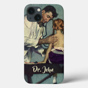 Antike Medizin, Arzt untersucht ein Mädchen als Pa Case-Mate iPhone Hülle