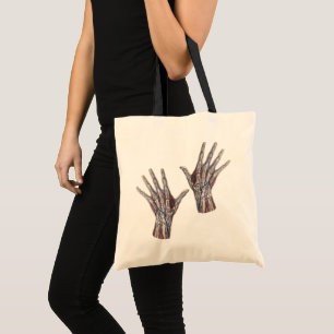 Antike Medizin, menschliche Anatomie Hand Finger Tragetasche