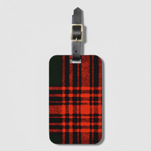 Antike Menzies Hunting Tartan Plädoyer Gepäckanhänger