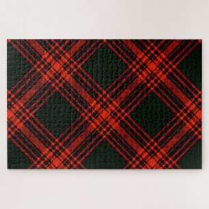 Antike Menzies Hunting Tartan Plädoyer Puzzle