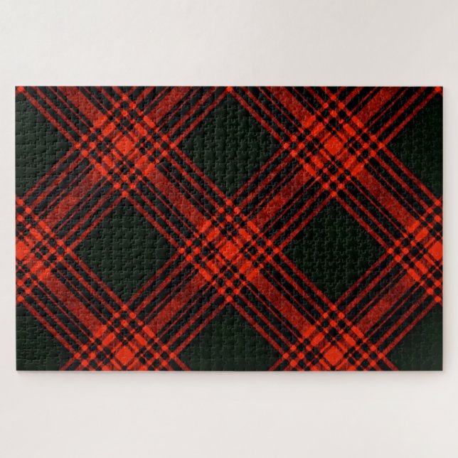 Antike Menzies Hunting Tartan Plädoyer Puzzle (Horizontal)