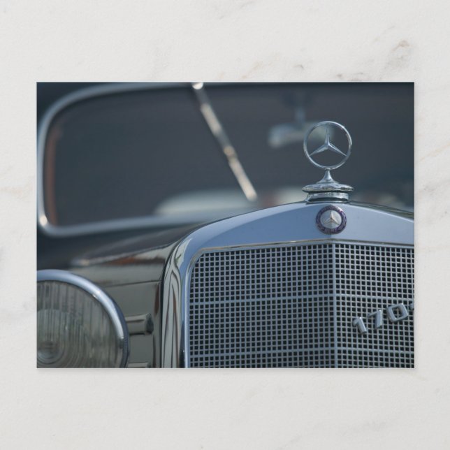 antike Mercedes 4 Postkarte (Vorderseite)